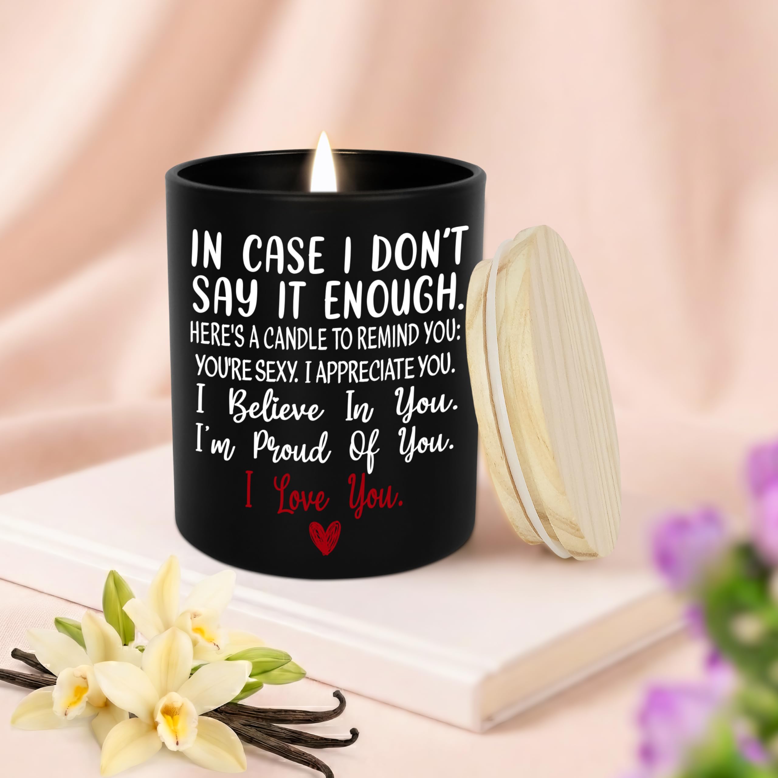 TEEZWONDER Vanilla Lavender Candle burning scent fills room with calm aroma