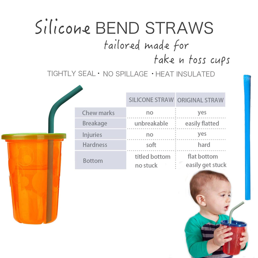Tegion 6.7-inch silicone straw fits most 6-12 oz cups.