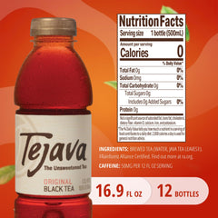 Tejava bottle pour shows smooth bold flavor with no sugar