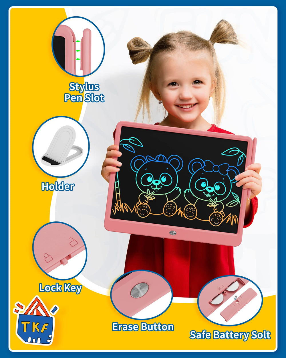TEKFUN doodle board ideal for kid learning and creative play.