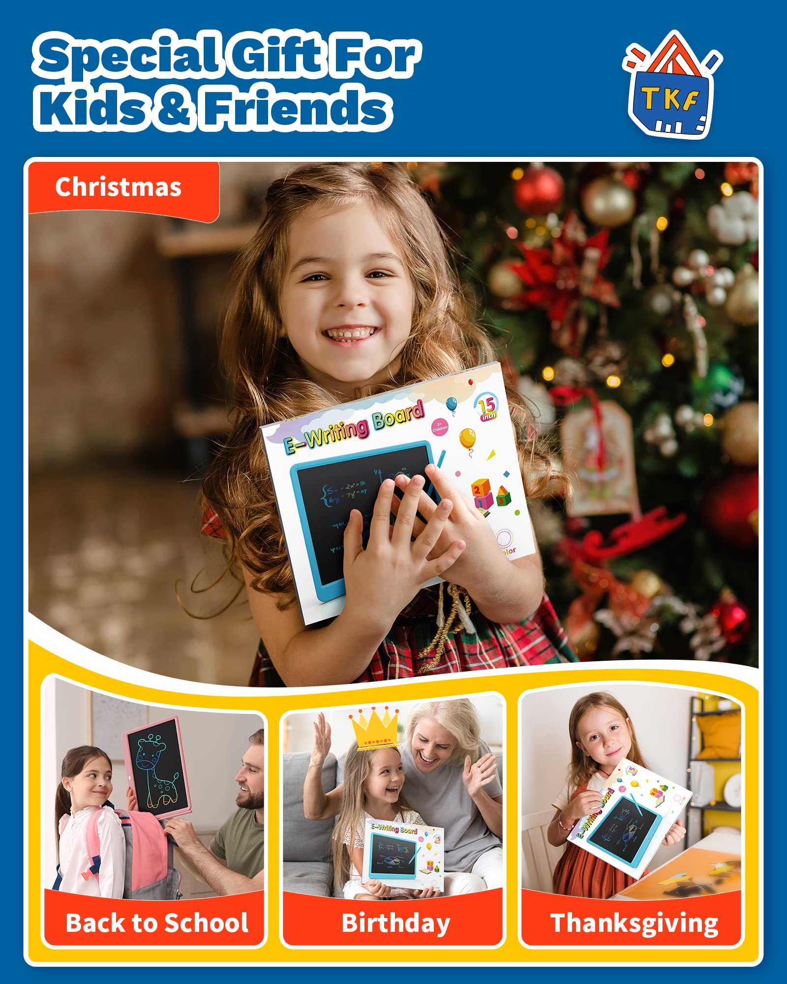 TEKFUN safe ABS material ensures durable, kid-friendly design.