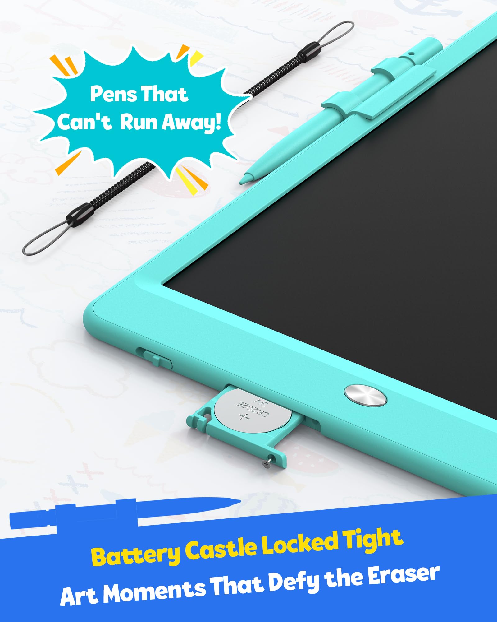 TEKFUN travel-friendly drawing pad suitable for car rides and plane trips.