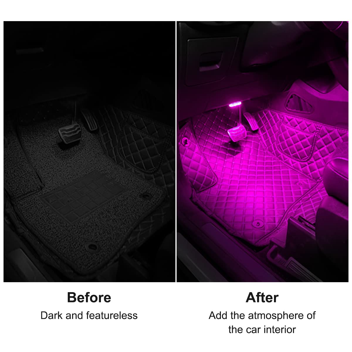 TEKSHINNY USB-rechargeable car LED light designed for portable use.