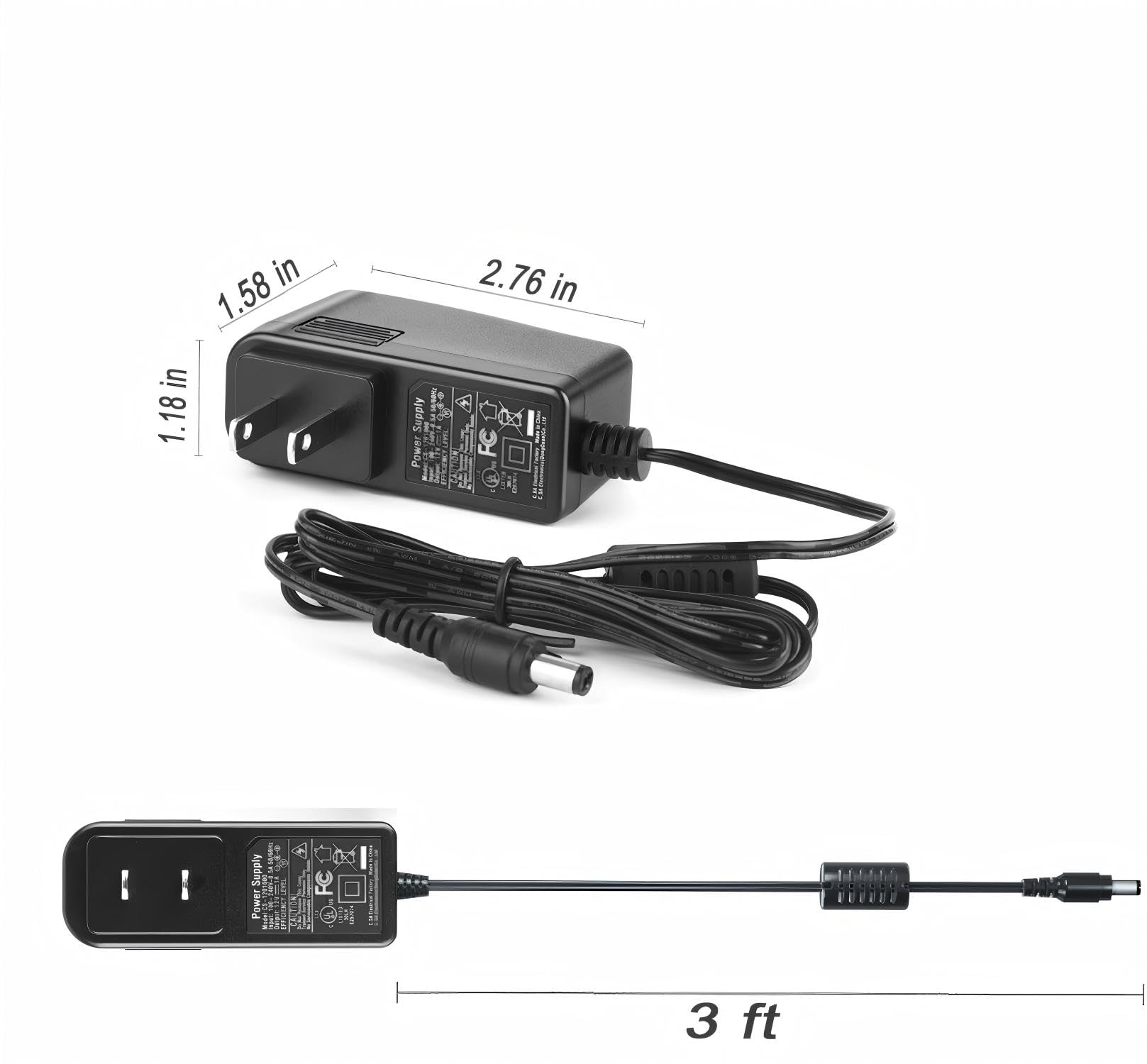 Telehybrid packaging for Yealink power adapter and components