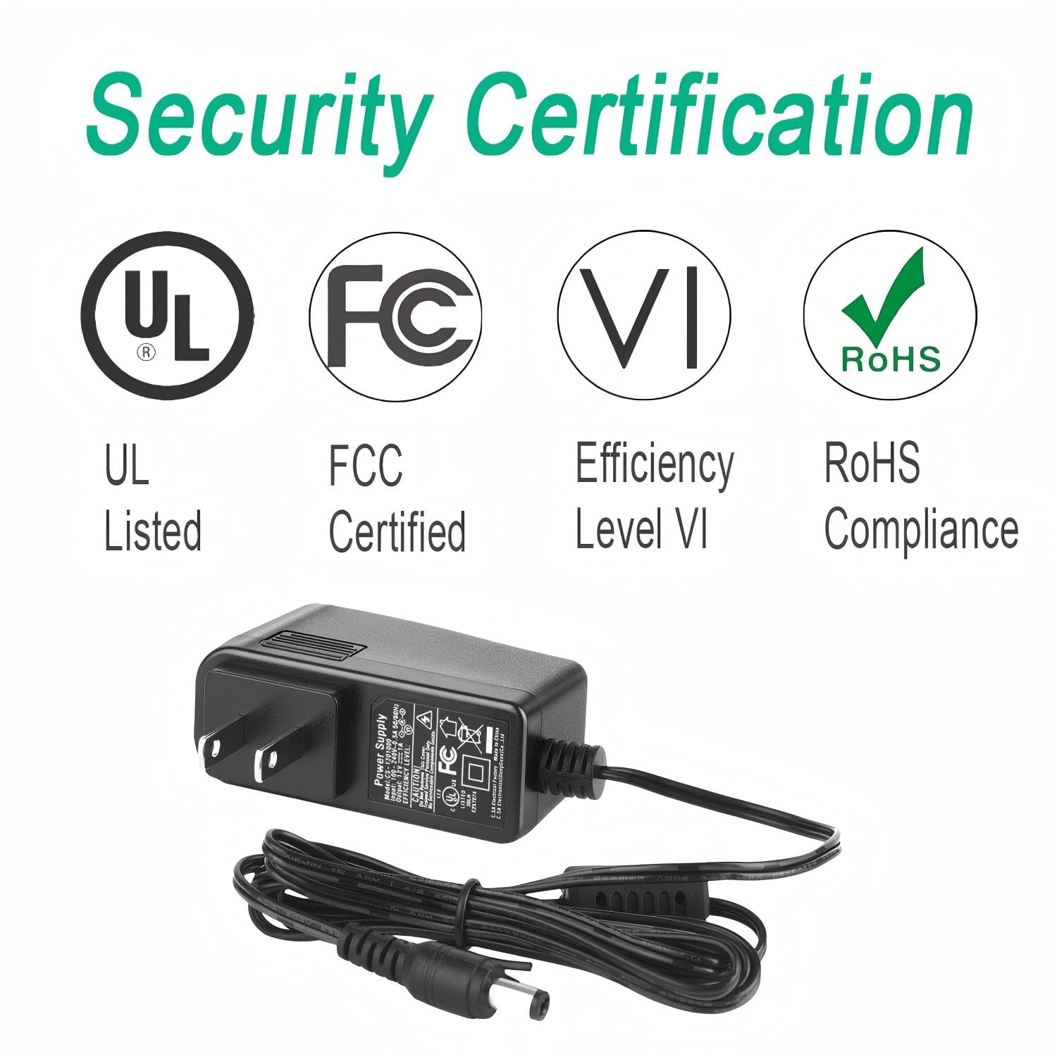 Telehybrid power adapter universal input supports global use