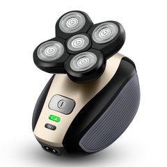 Telfun bald shaver 5-in-1 head offers flexible rotation for a smooth contour shave.