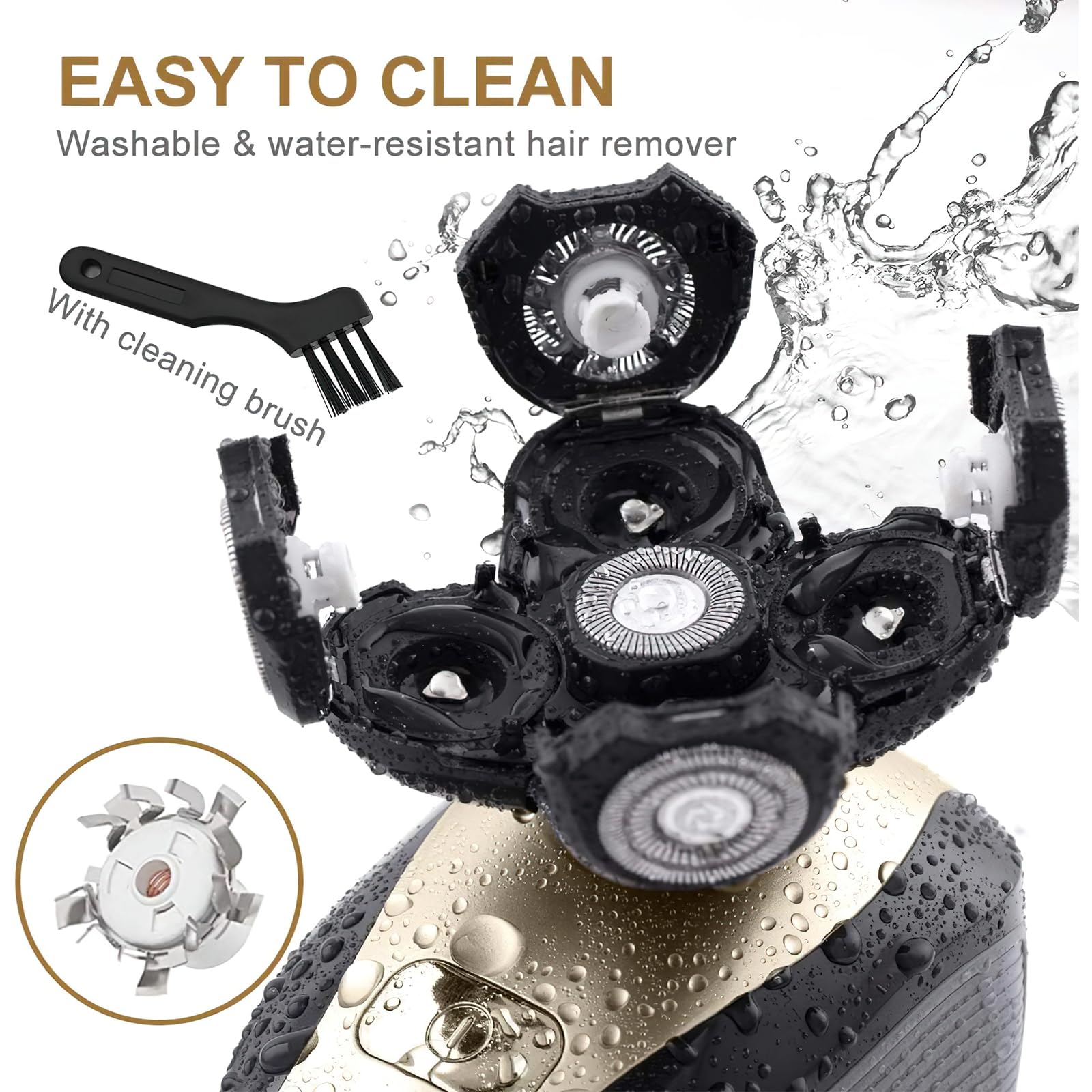 Telfun cordless rapid-usb shaver enables easy charging during travel.
