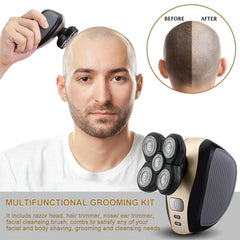 Telfun IPX7 waterproof shaver designed for safe bathroom use.