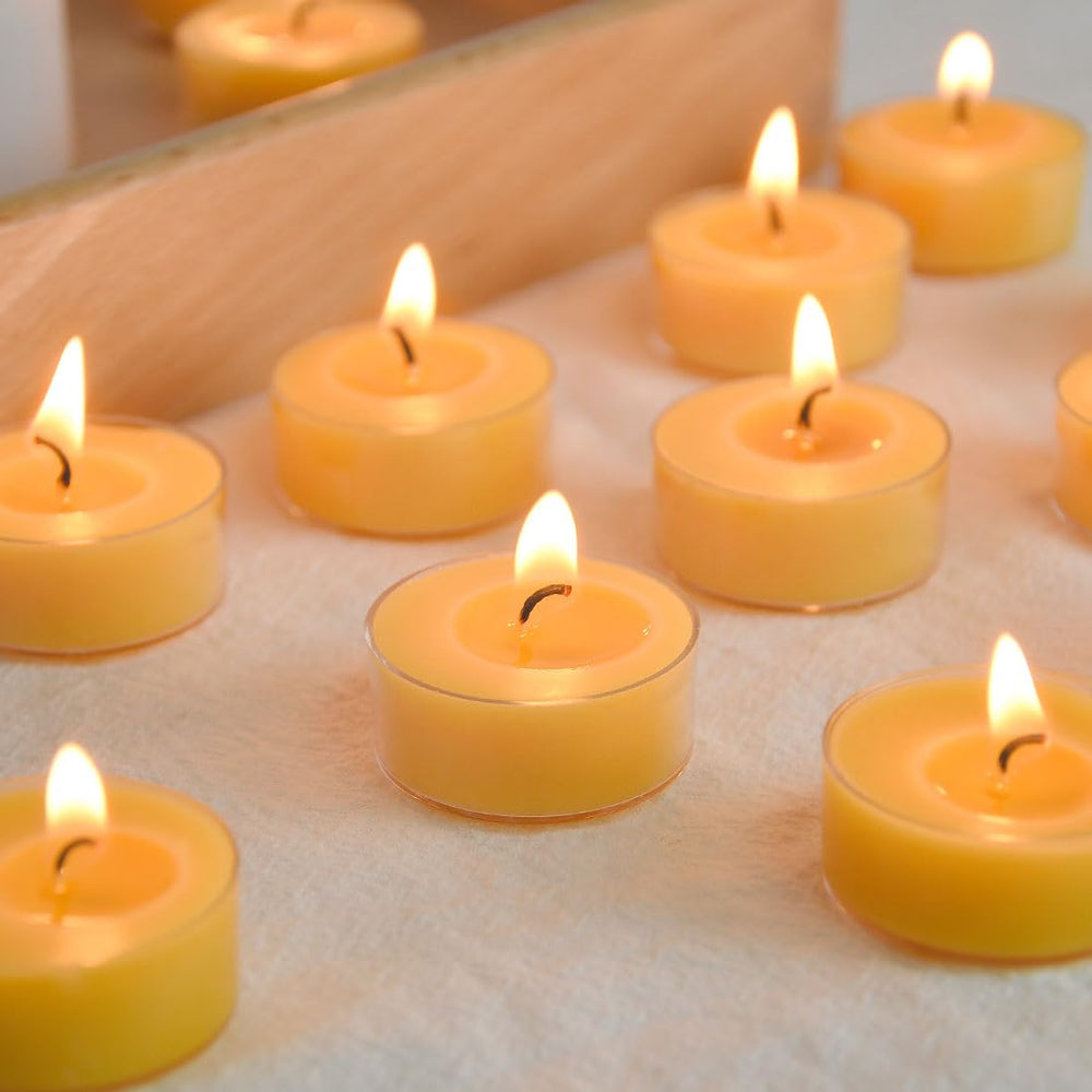 TELOSMA tealight burns over 4 hours for long-lasting mood lighting