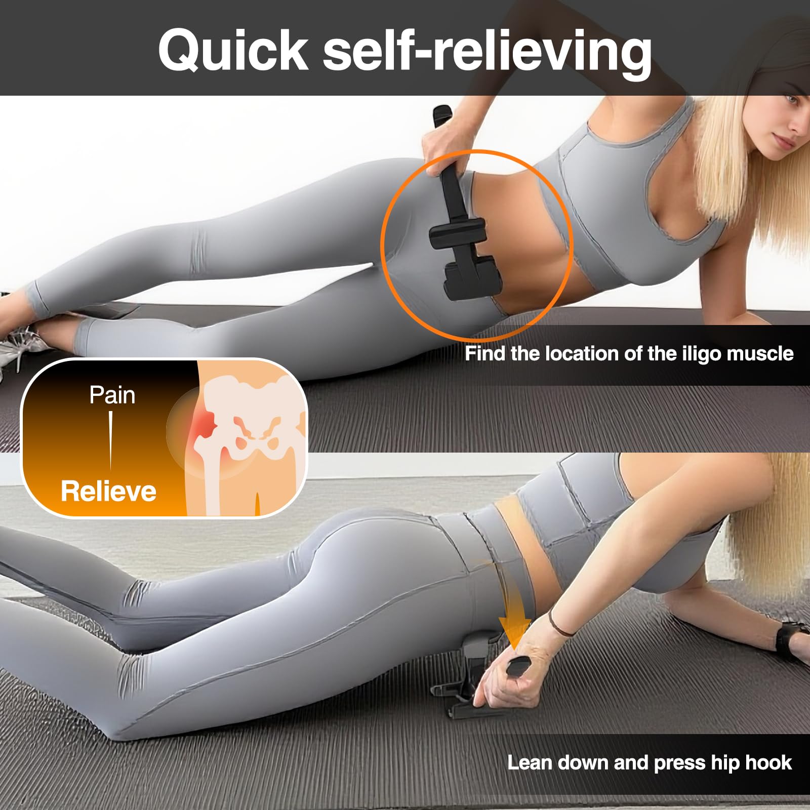 Telyora Psoas Release Tool compact travel case ready for on-the-go therapy