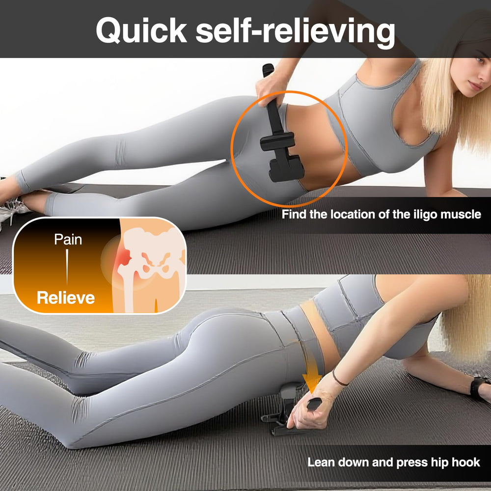 Telyora Psoas Release Tool compact travel case ready for on-the-go therapy