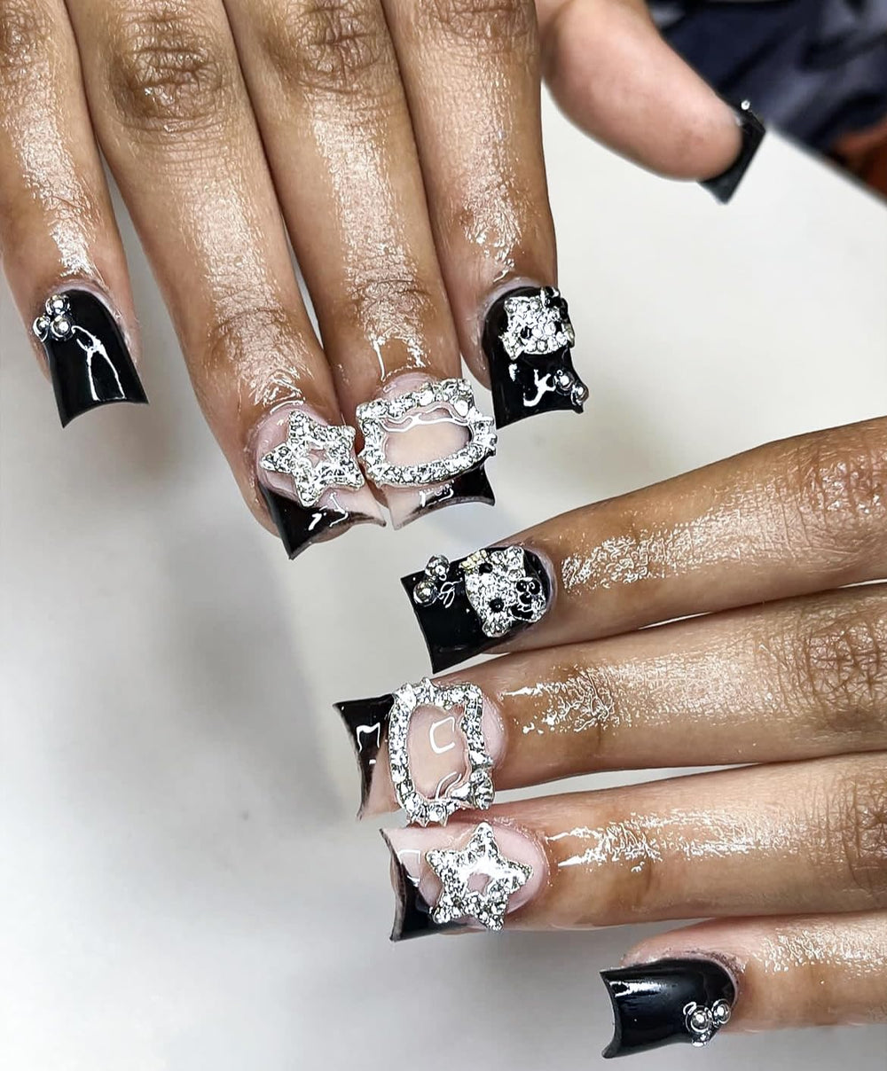 TemBelle 3D rhinestone gems add depth and sparkle to any nail look.