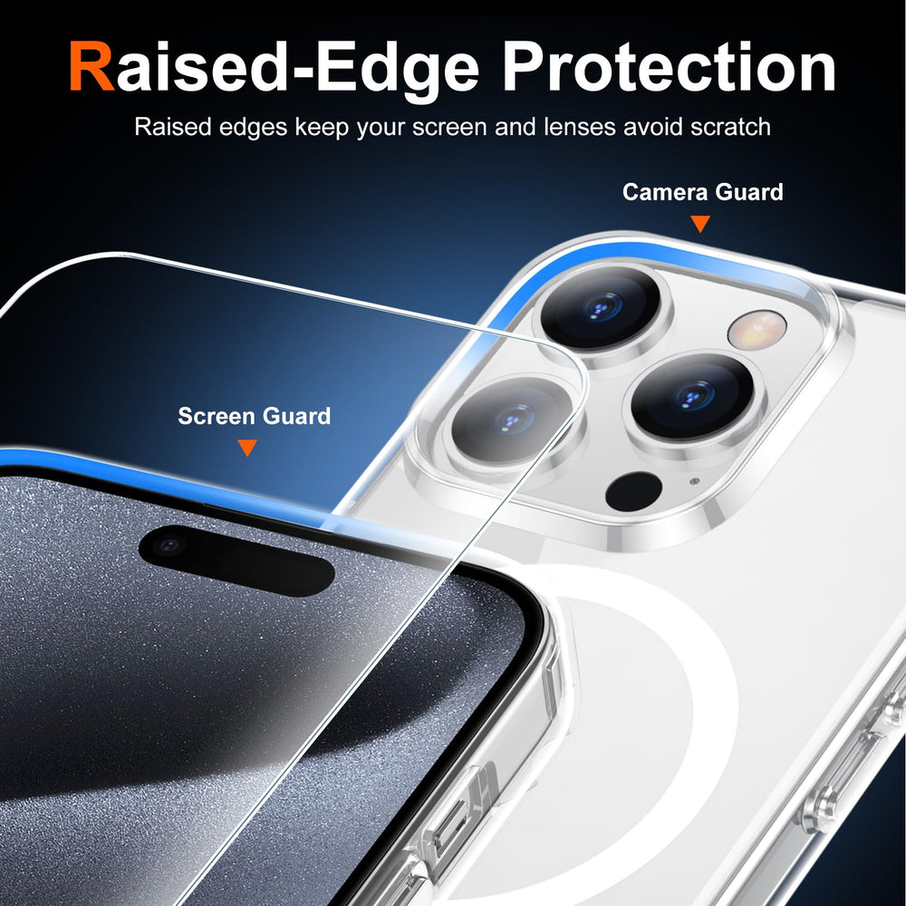 Temdan screen bezel protection with 1.5mm lift for iPhone 15 Pro Max