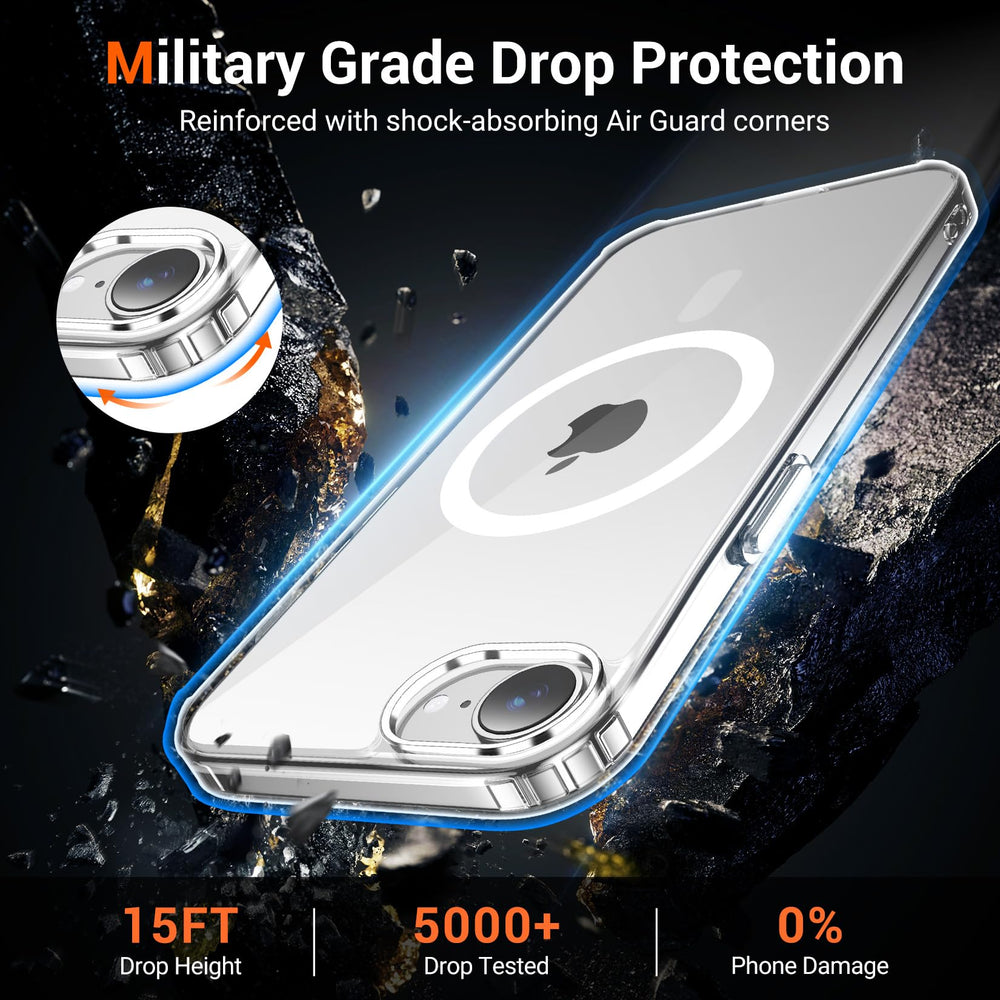 Temdan anti-yellowing clear case keeps transparency over time