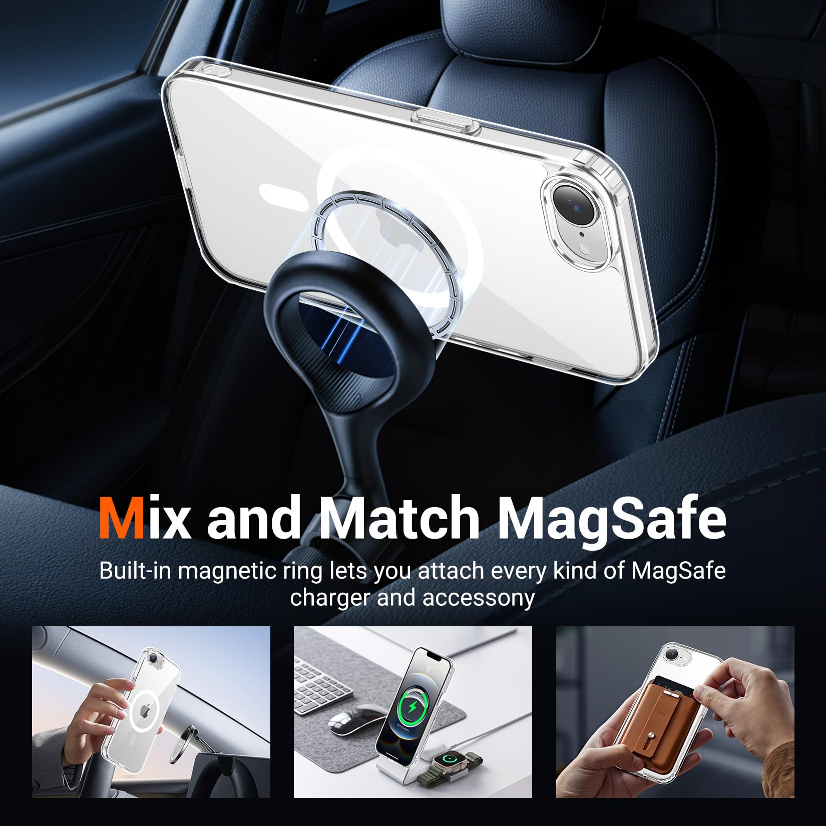 Temdan iPhone 16e case with built-in screen protector adds protection