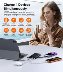 TEMINICE 22.5W PD fast charging power bank for iPhone and Android.