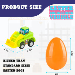 Close-up of a bright TEMOGU pull-back car designed for quick races and play.