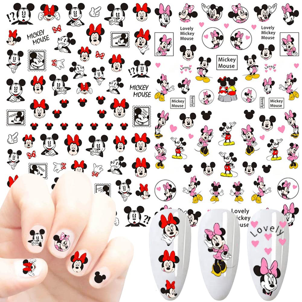 Temote 3D cartoon decals enable neat, precise nail art with tweezers.