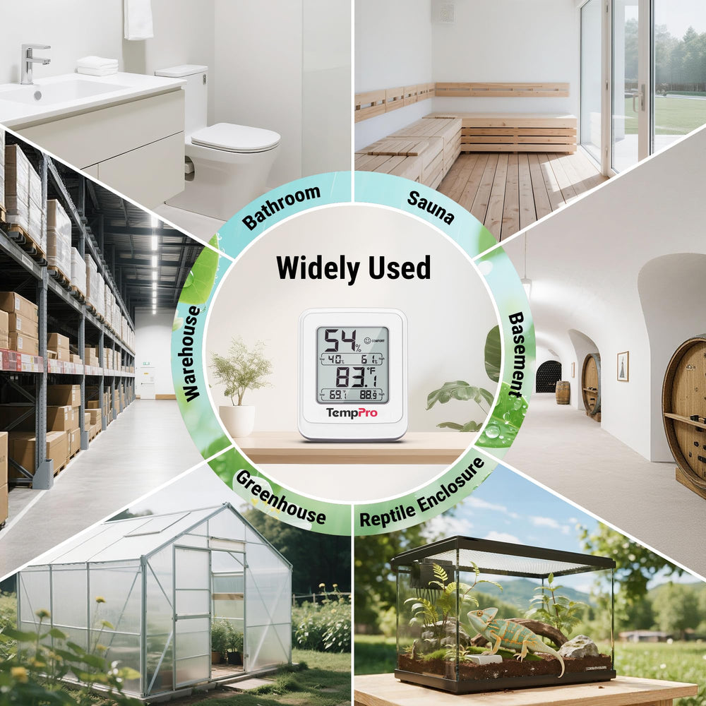 TempPro TP150 large LCD digits enable easy reading from distance.
