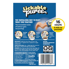 Temptations Purée Crèmeuse Saumon en tube – dégustation dans bol pour régal mou.