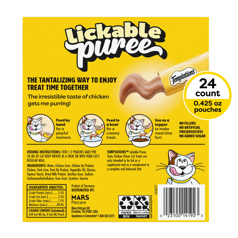 Temptations cat treat in a dish serves as a tasty mealtime topper.