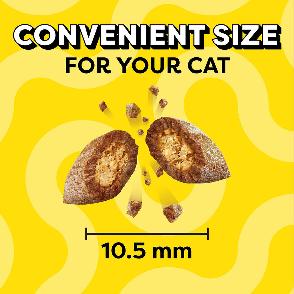 Temptations cat treats pouring into bowl illustrates easy daily rewards.