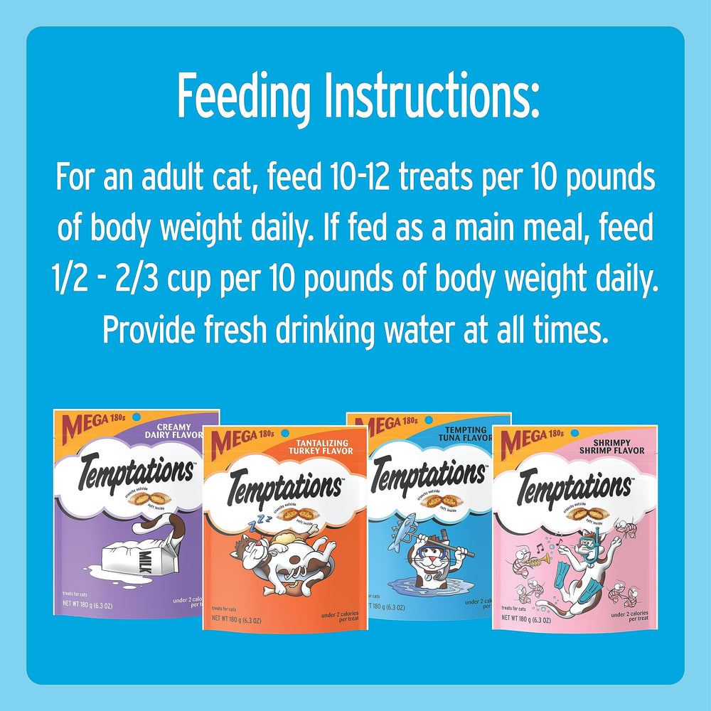 Temptations cat treats reward close-up suitable for daily training moments.