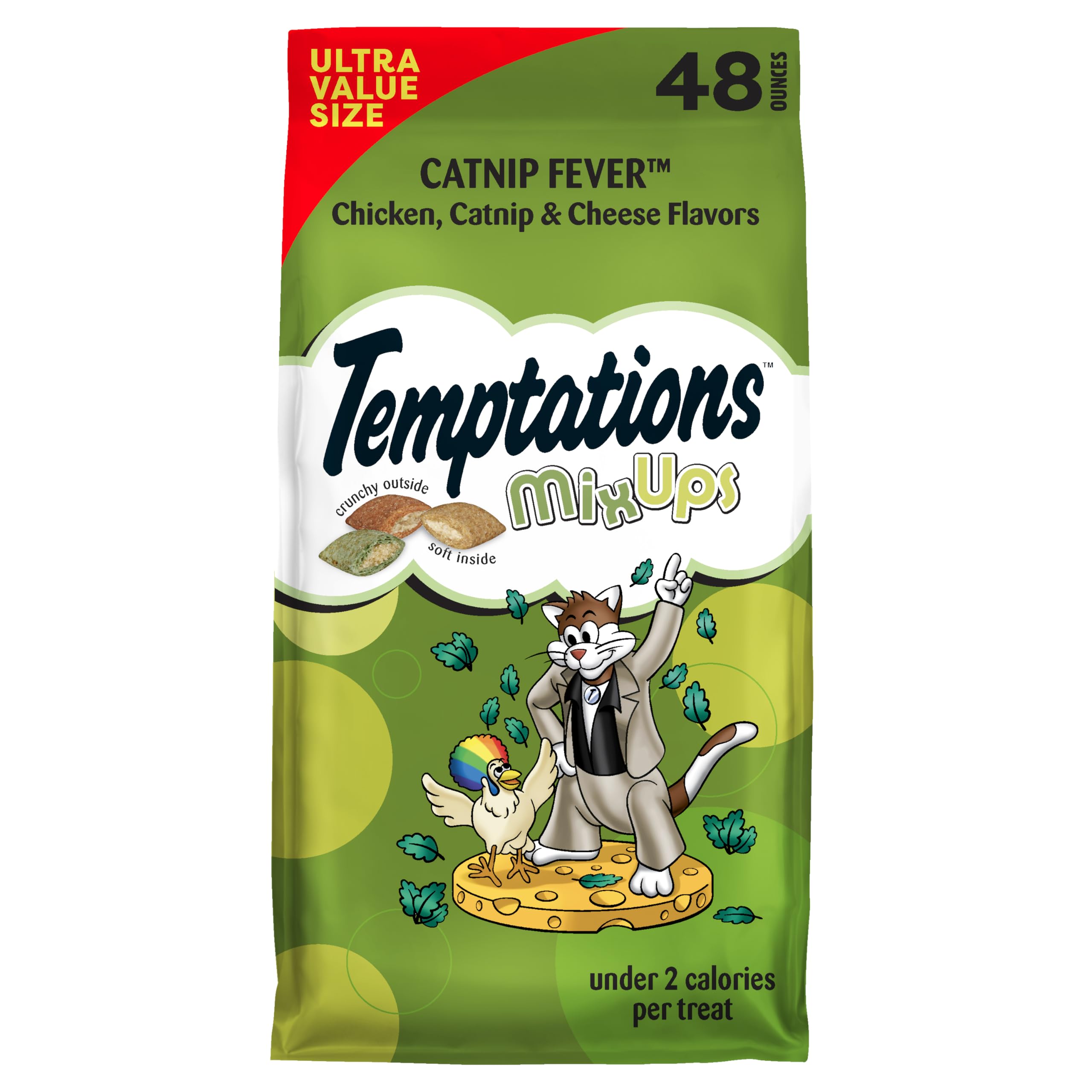 Temptations Catnip Fever treats pack – resealable pouch ready for daily rewards.