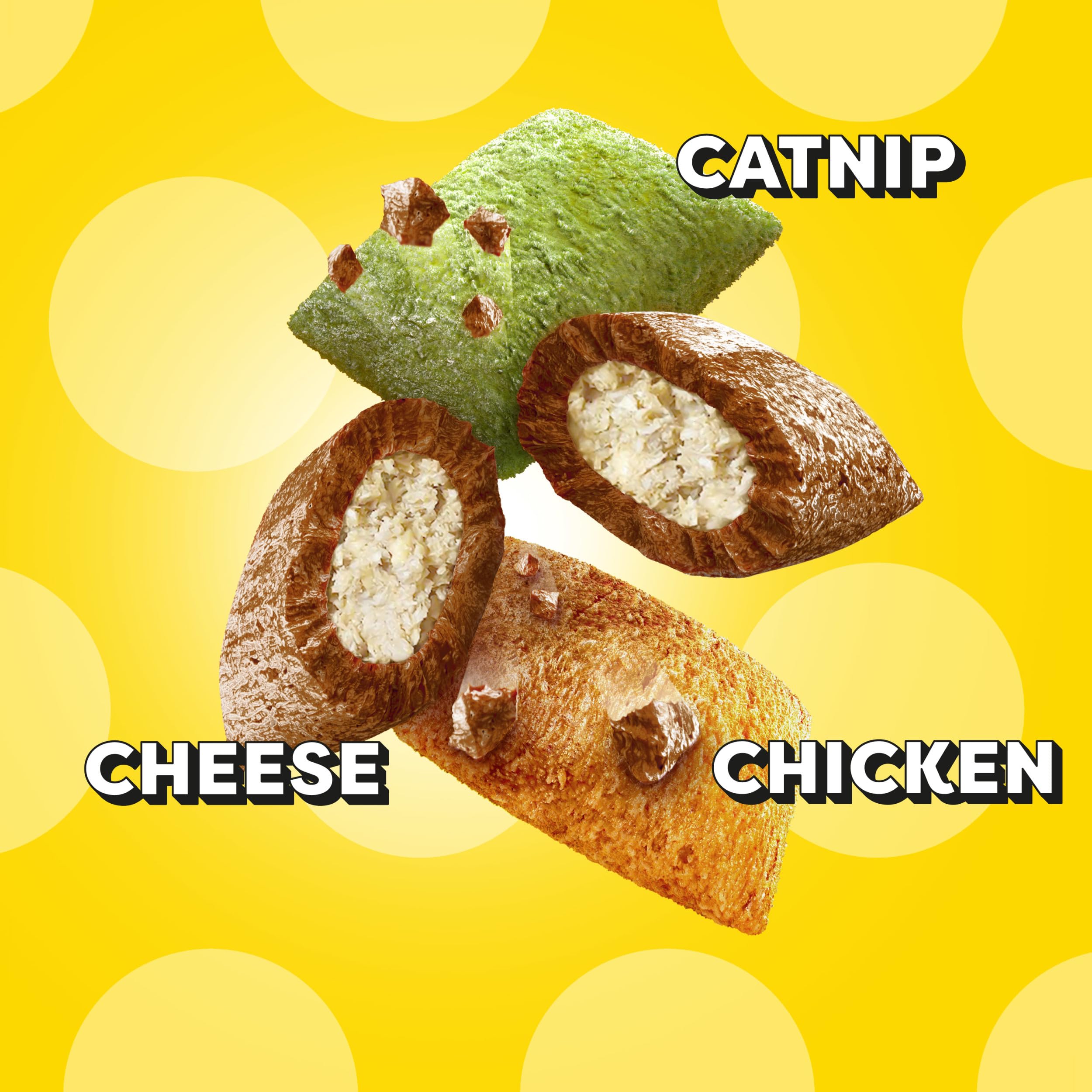 Temptations Catnip Fever crunch appeals to cats during snacking