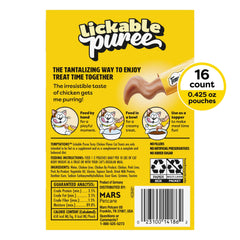 Temptations Creamy Puree cat snack in dish, moist and tasty.