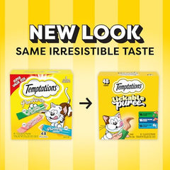 Temptations Creamy Puree Salmon Tube — creamy texture ideal for interactive feeding.