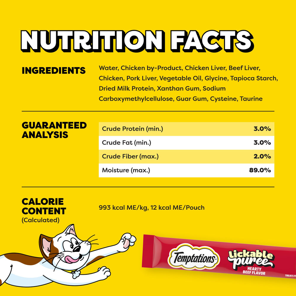 Temptations Creamy Puree used as a meal topper to enrich mealtime flavor.