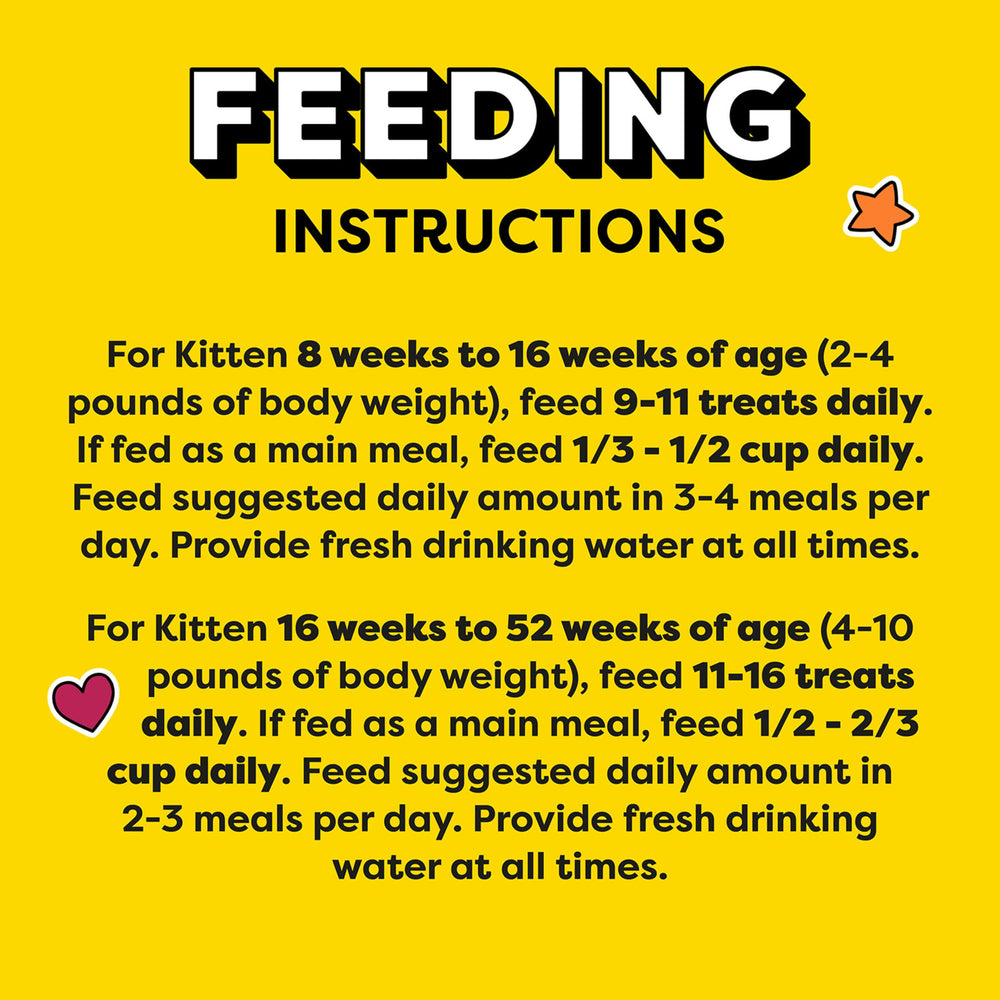 Temptations dairy-flavor kitten treats add flavor variety to snack time.