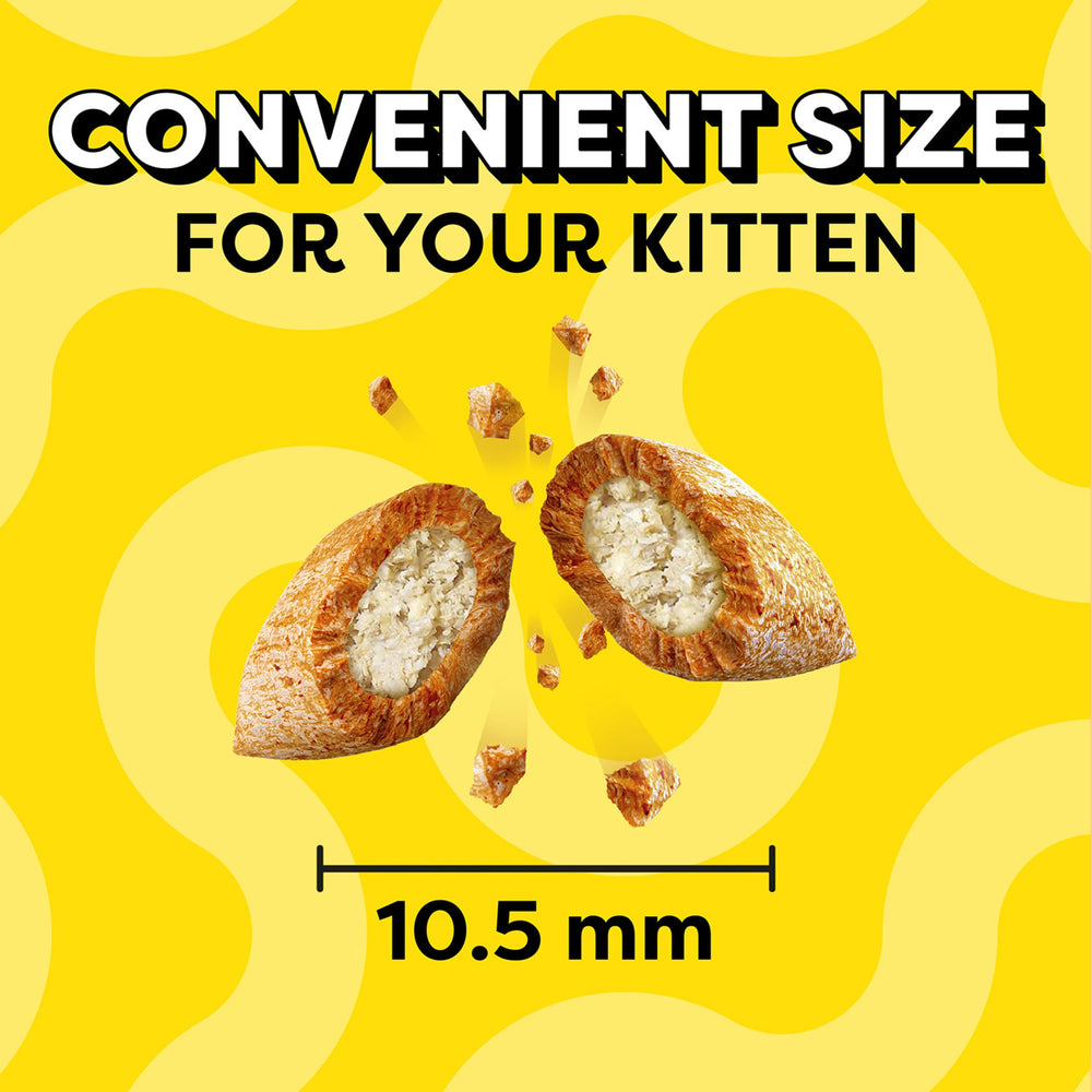 Temptations kitten treats shown with a bowl for quick rewards.