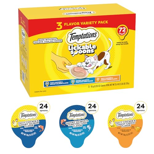 Temptations Lickable Spoons mess-free puree makes treat time cleaner and simpler