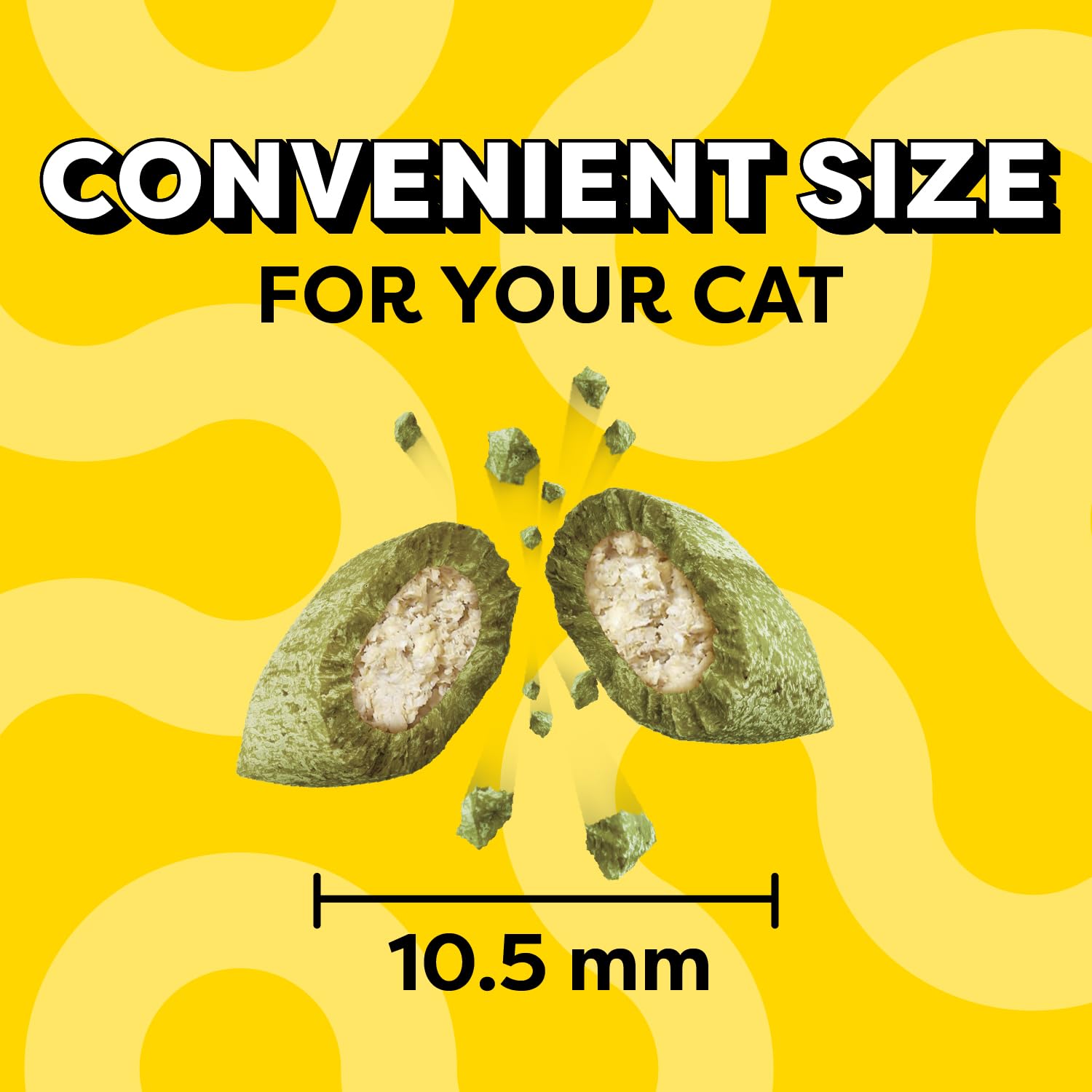 Temptations bite-sized pieces are paw-friendly and easy to portion.