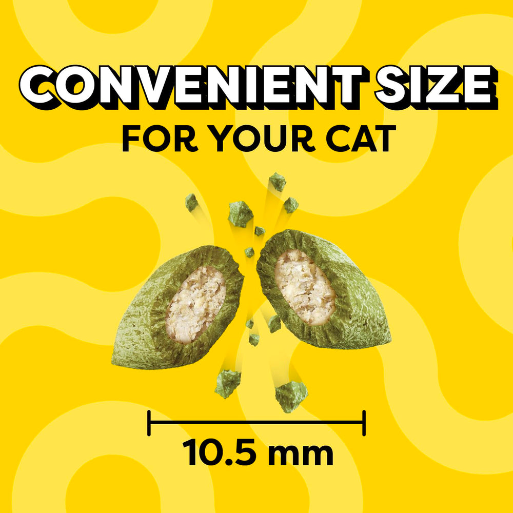 Temptations bite-sized pieces are paw-friendly and easy to portion.
