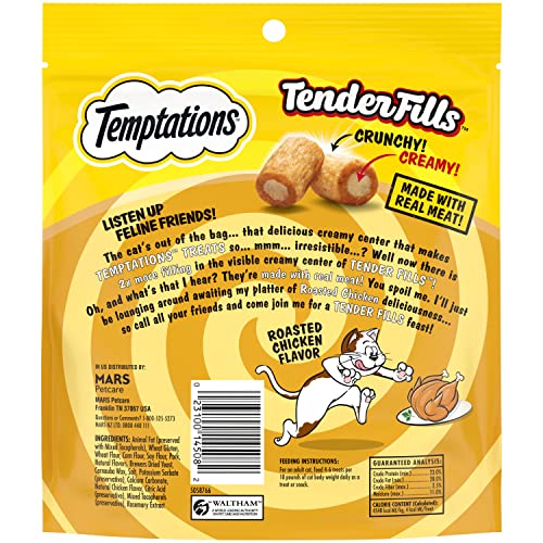 Temptations Tender Fills creamy center visible in roasted chicken variety