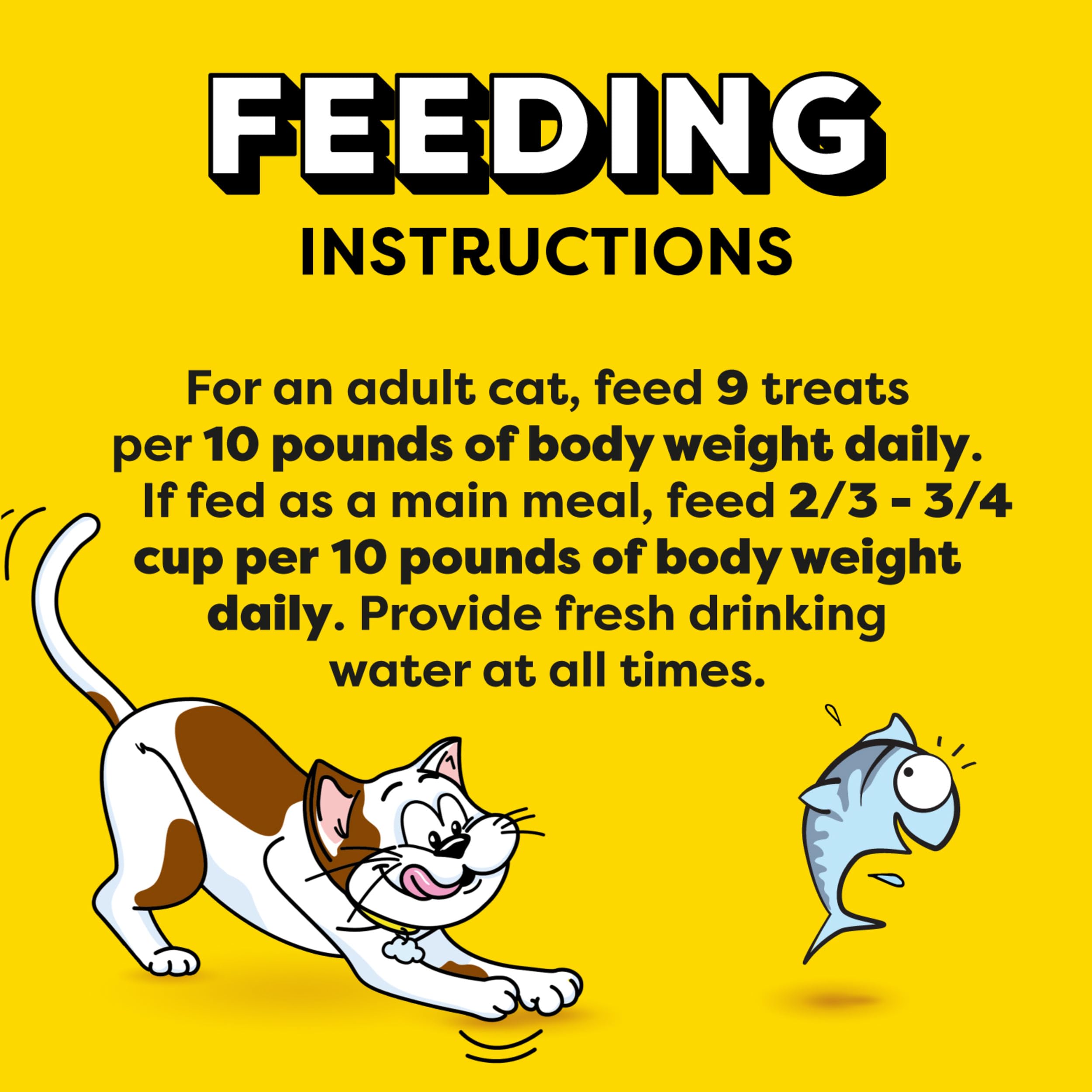 Temptations Tuna Jumbo Stuffed Treats shown as a training reward during play.