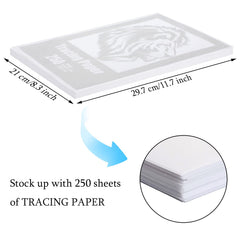 Tenare smooth translucent tracing paper sheets ideal for clean outlines