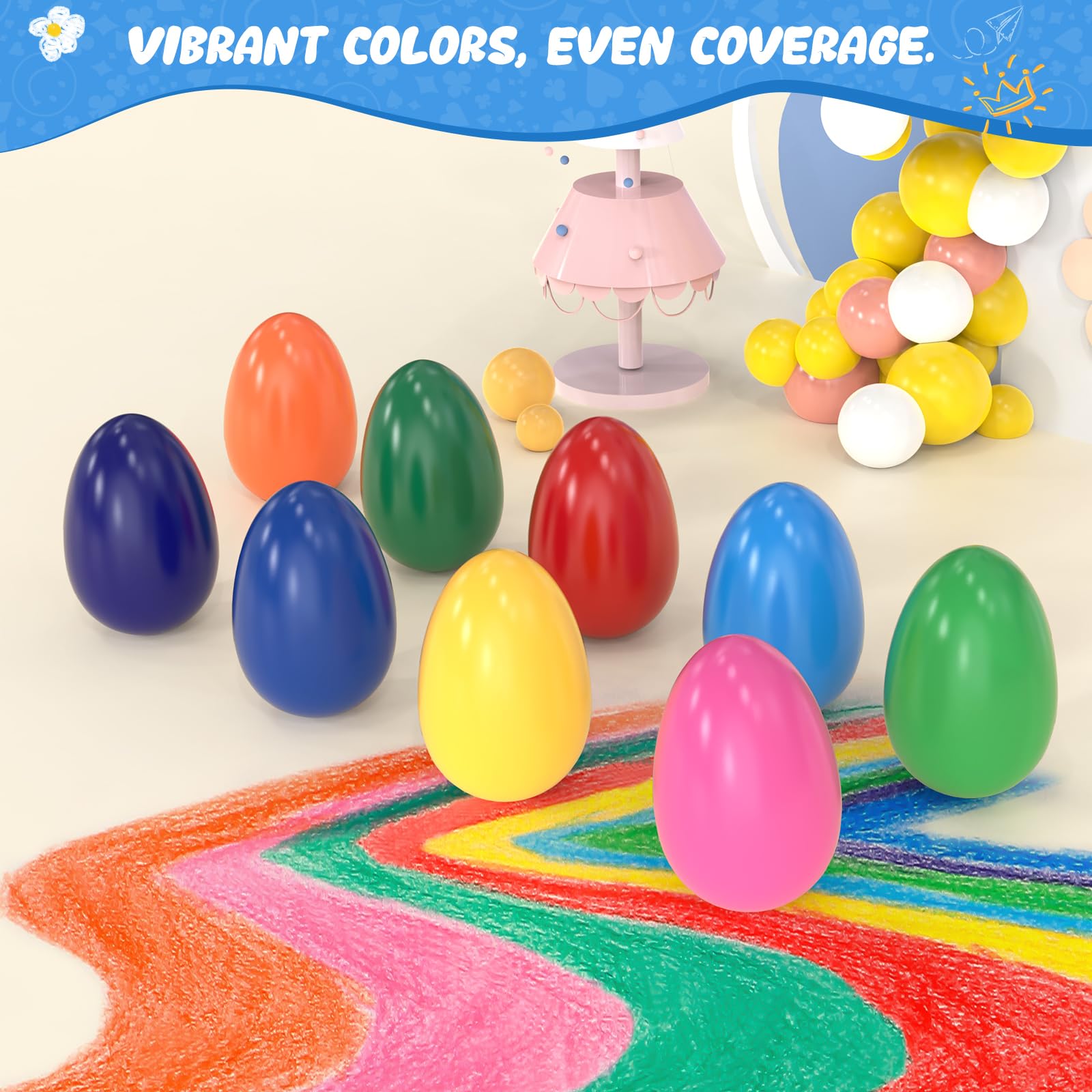 Tencoz washable crayons clean from skin and clothes.