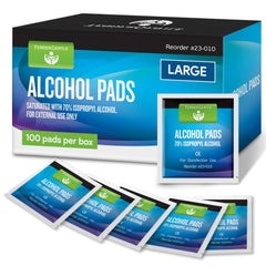 TenderGentle alcohol wipes, individually wrapped for clean skin prep.