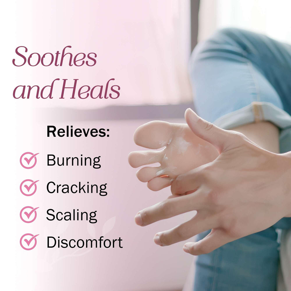 TenderGentle athletes-foot application demonstrated on skin.