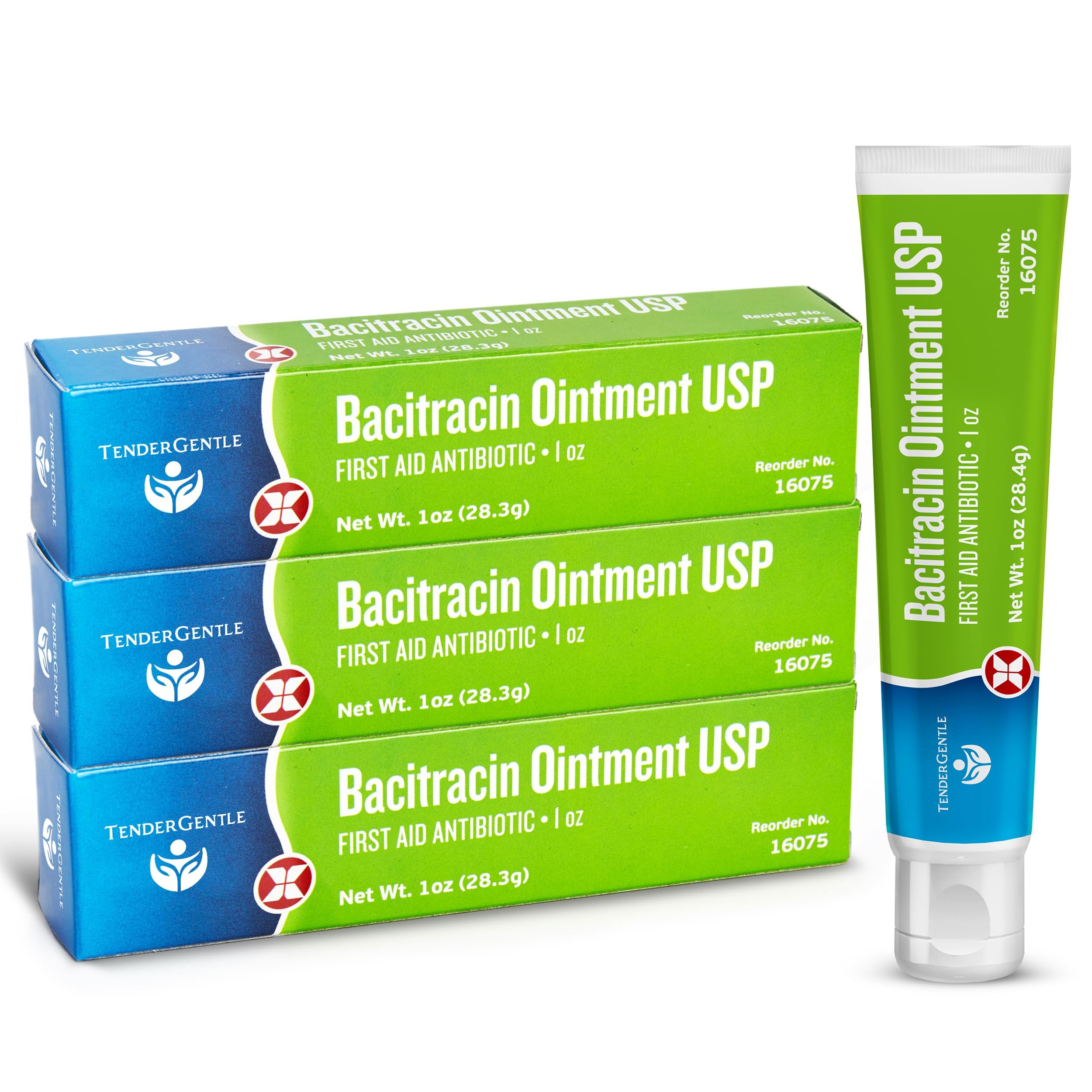 TenderGentle Bacitracin Ointment tube 1oz for minor cuts and scrapes