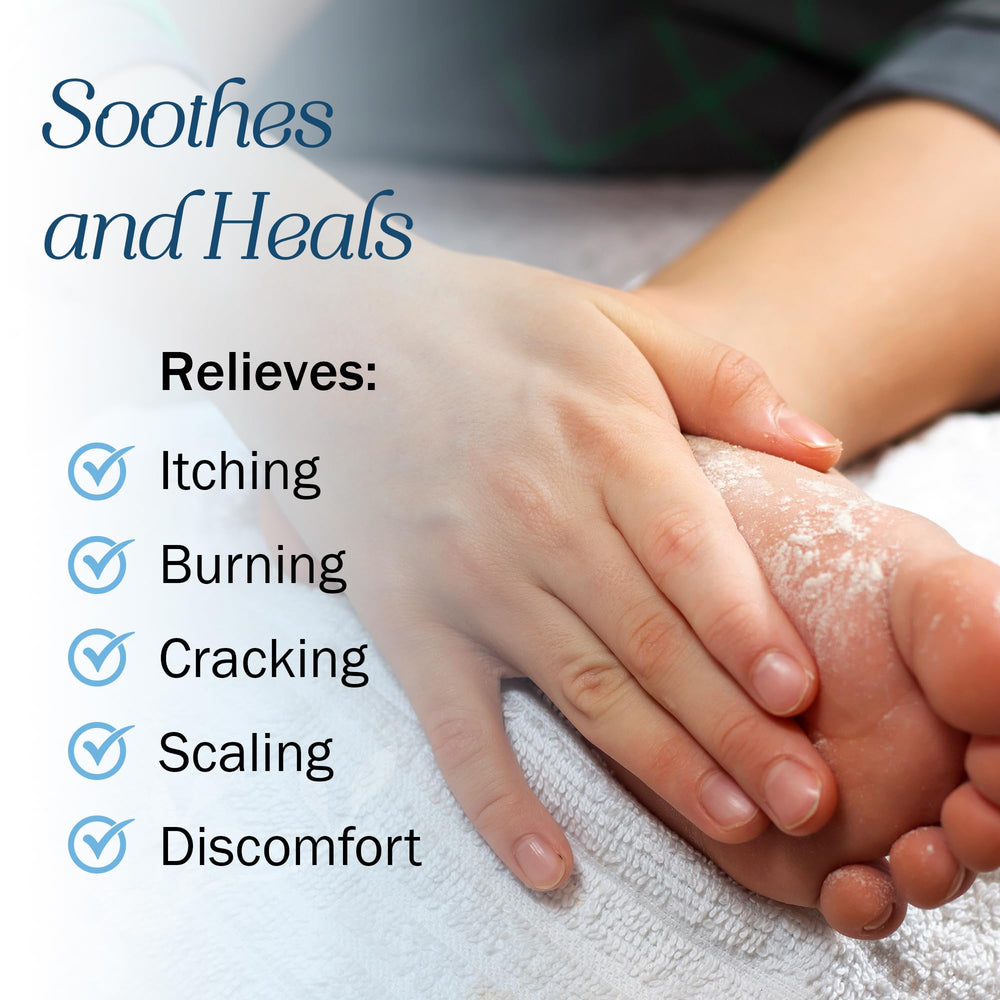 TenderGentle Miconazole Powder applied to skin for localized relief.