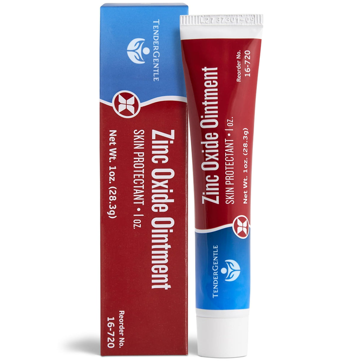 TenderGentle zinc oxide ointment 1oz tube for daily skin protection.