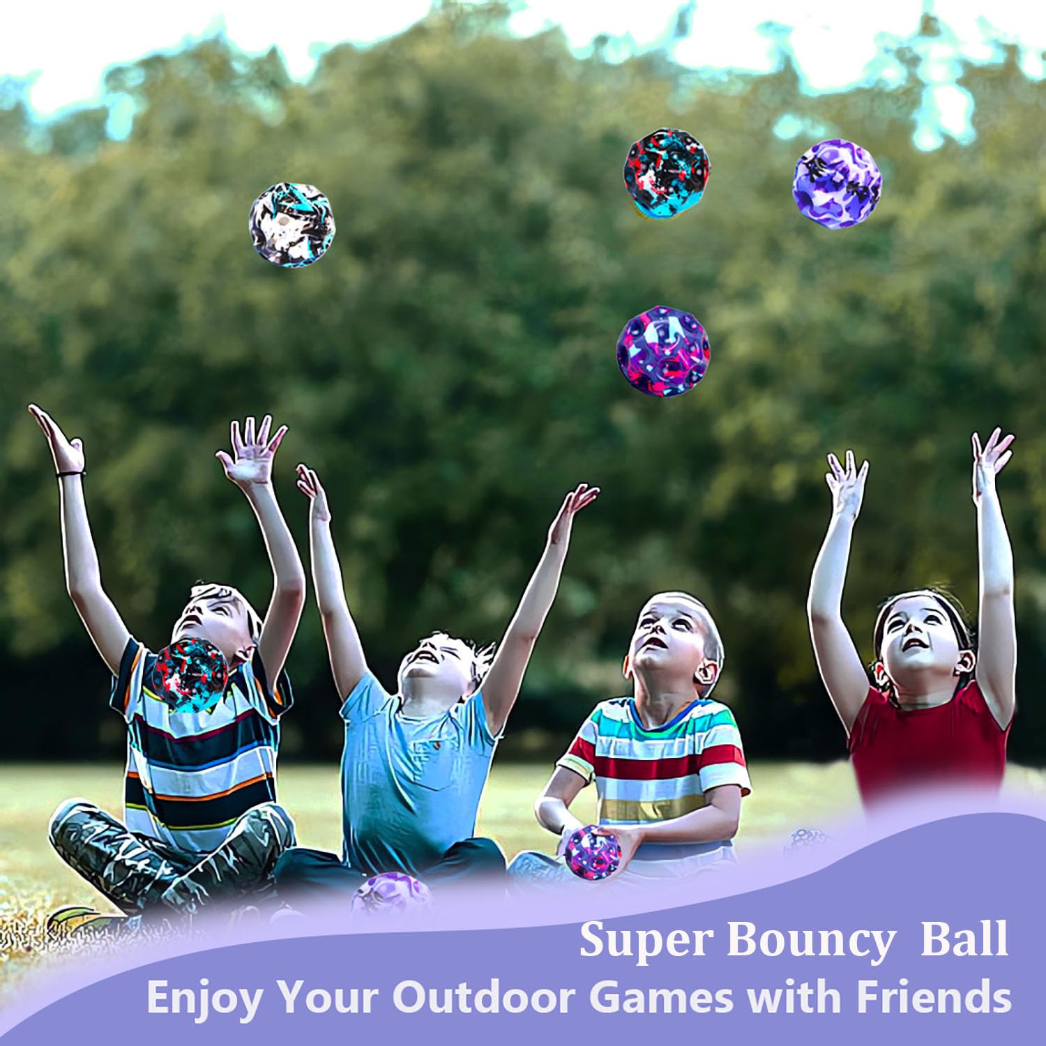 Tendry Moon balls 4-pack showing varied colors for group play and training