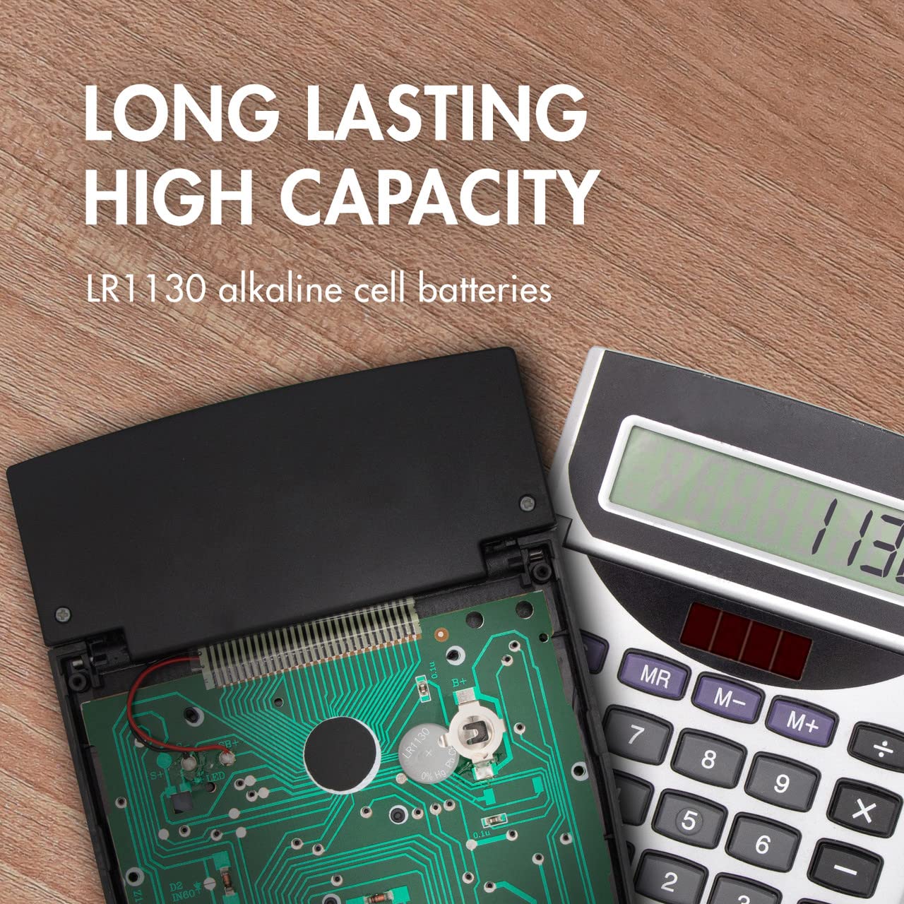 Tenergy AG10 calculator battery powers compact, reliable daily calculations.