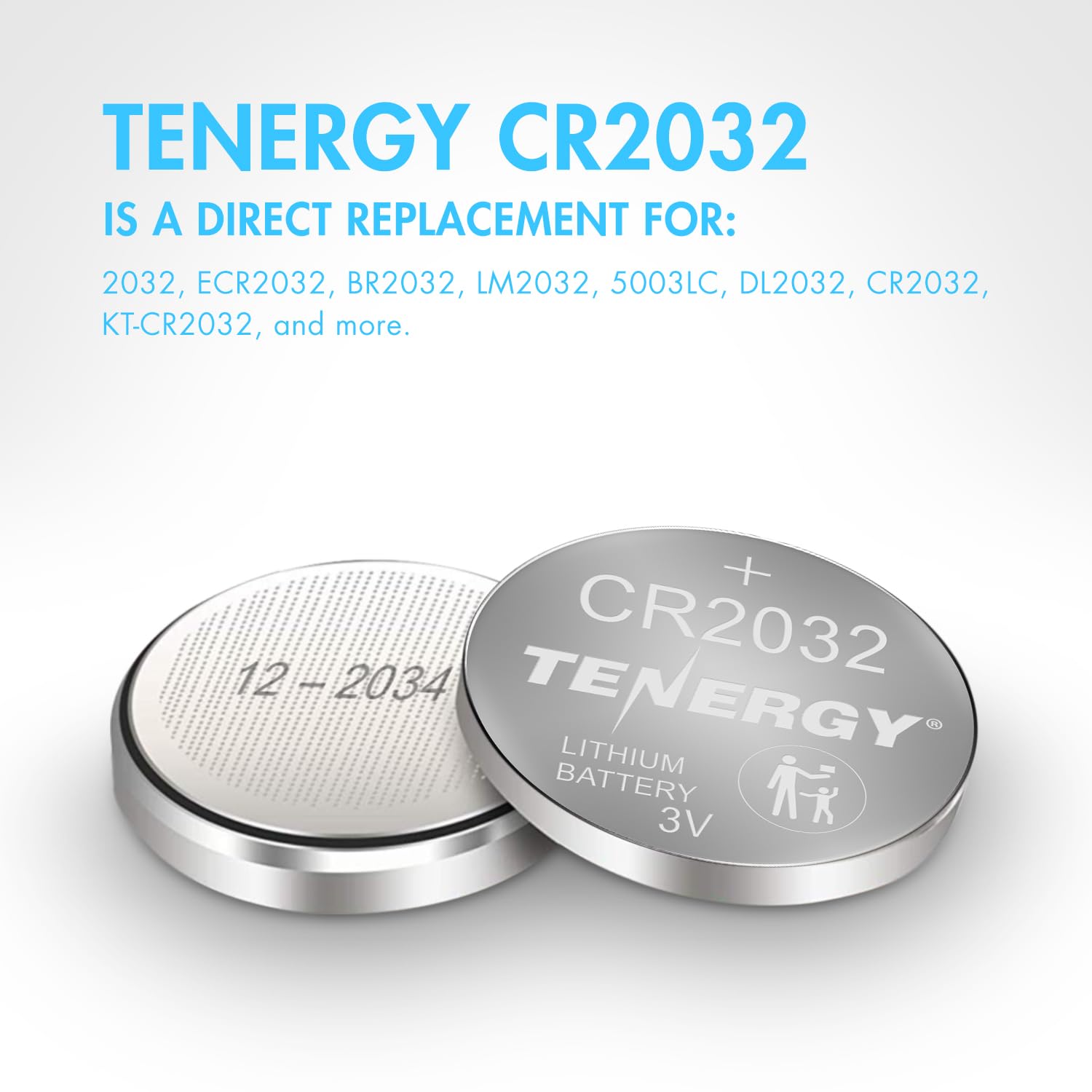 Tenergy CR2032 10-year shelf-life preserves readiness when stored properly.