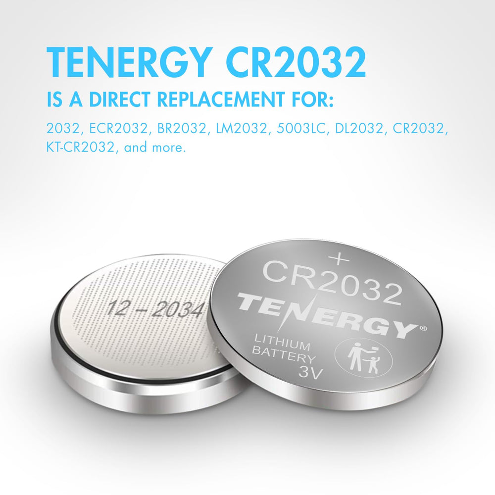 Tenergy CR2032 10-year shelf-life preserves readiness when stored properly.